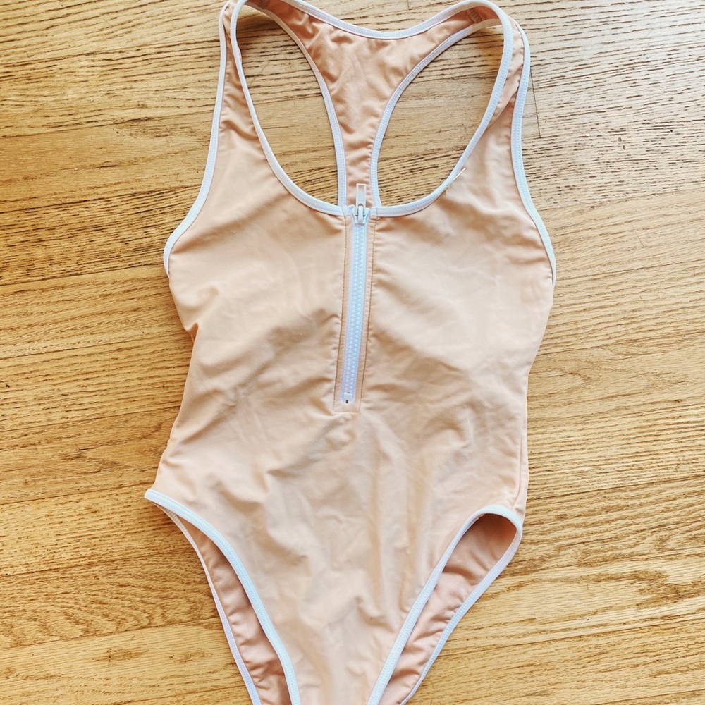 Nude One Piece Bathing Suit